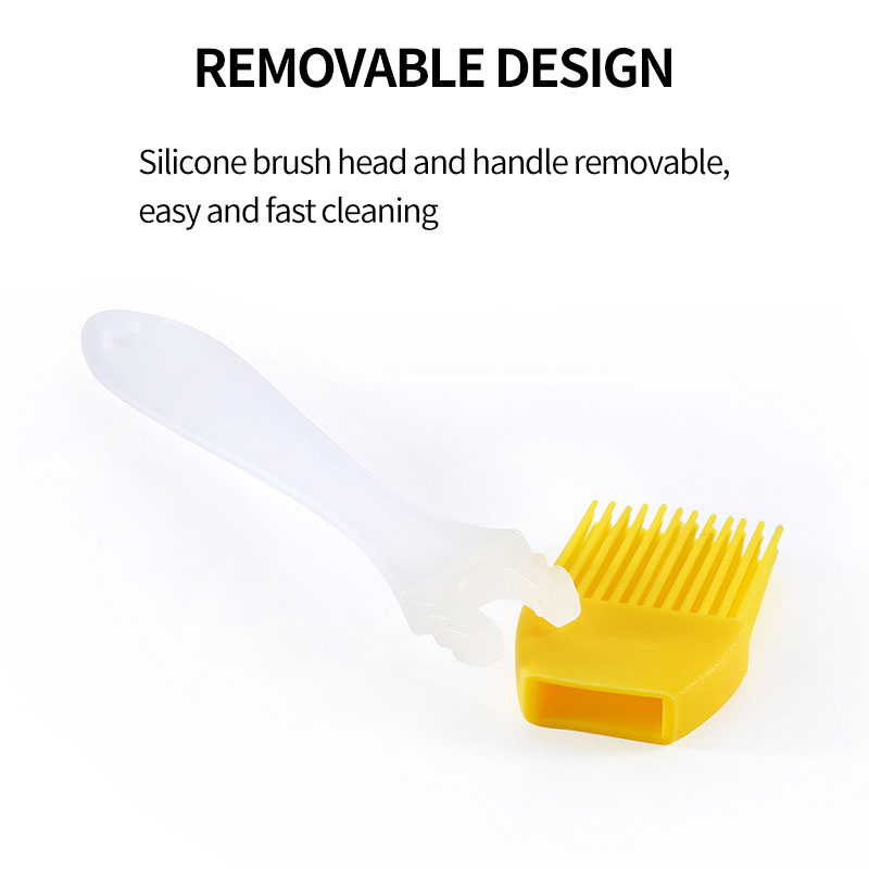Silicone Oil Brush Small Barbecue Brush Household Kitchen Baking Pancake Oil Brush Tool High Temperature Resistant No Hair