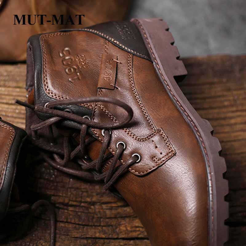 Martin boots herrstövlar stor storlek blixtlåsstövlar herrskor höst och vinter manskor retro ökenverktygsstövlar
