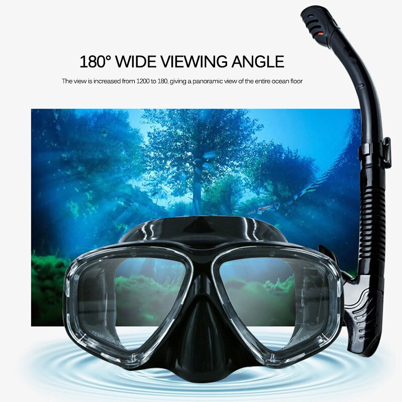 Professionele Snorkel Duikbril En Snorkels Goggles Bril Duiken Zwemmen Adem Buis Set Snorkel Masker