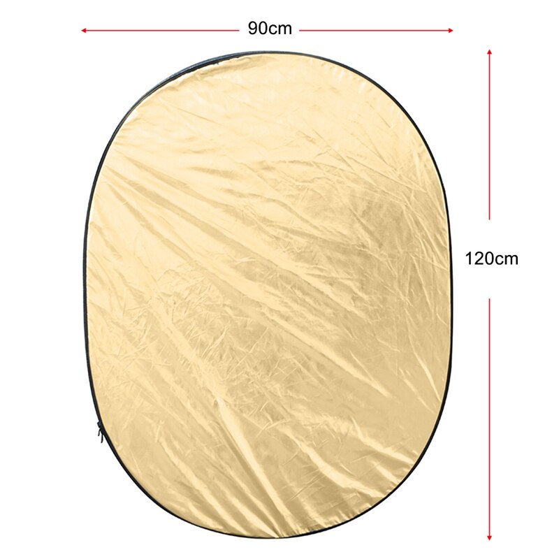 90 * 120cm 5 in 1 Multi Disc Photography Studio Photo Oval Collapsible Light Reflector handhold portable photo disc