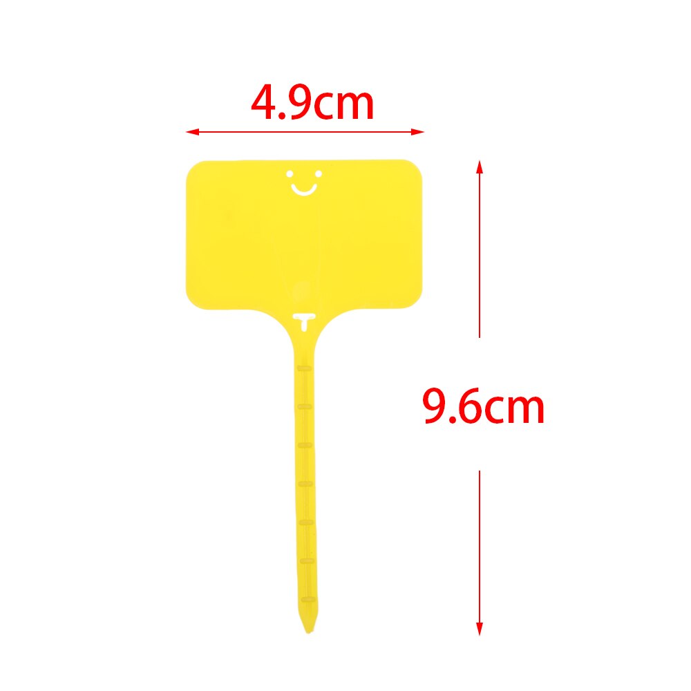 100pcs T Shape Garden Labels Gardening Plant Classification Markers Sorting Seedling Tags Greenhouse Nursery Pots Writing Plate