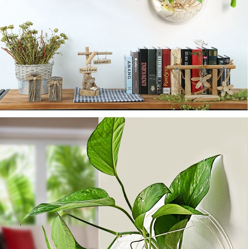 NuoNuoWell 1 Piece Acrylic Wall Mounted Transparent Fish Tank / Wall Aquarium Hanging Fish Bowls Home Decoration