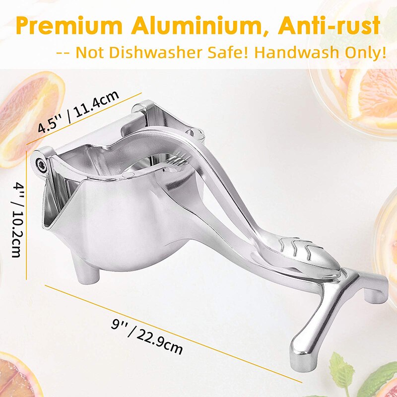 Aluminium Alloy Manual Juice Squeezer, Fruit Juicer Hand Squeezer, Easy Use Heavy Duty Lemon Citrus Juicer, Kitchen Accessories