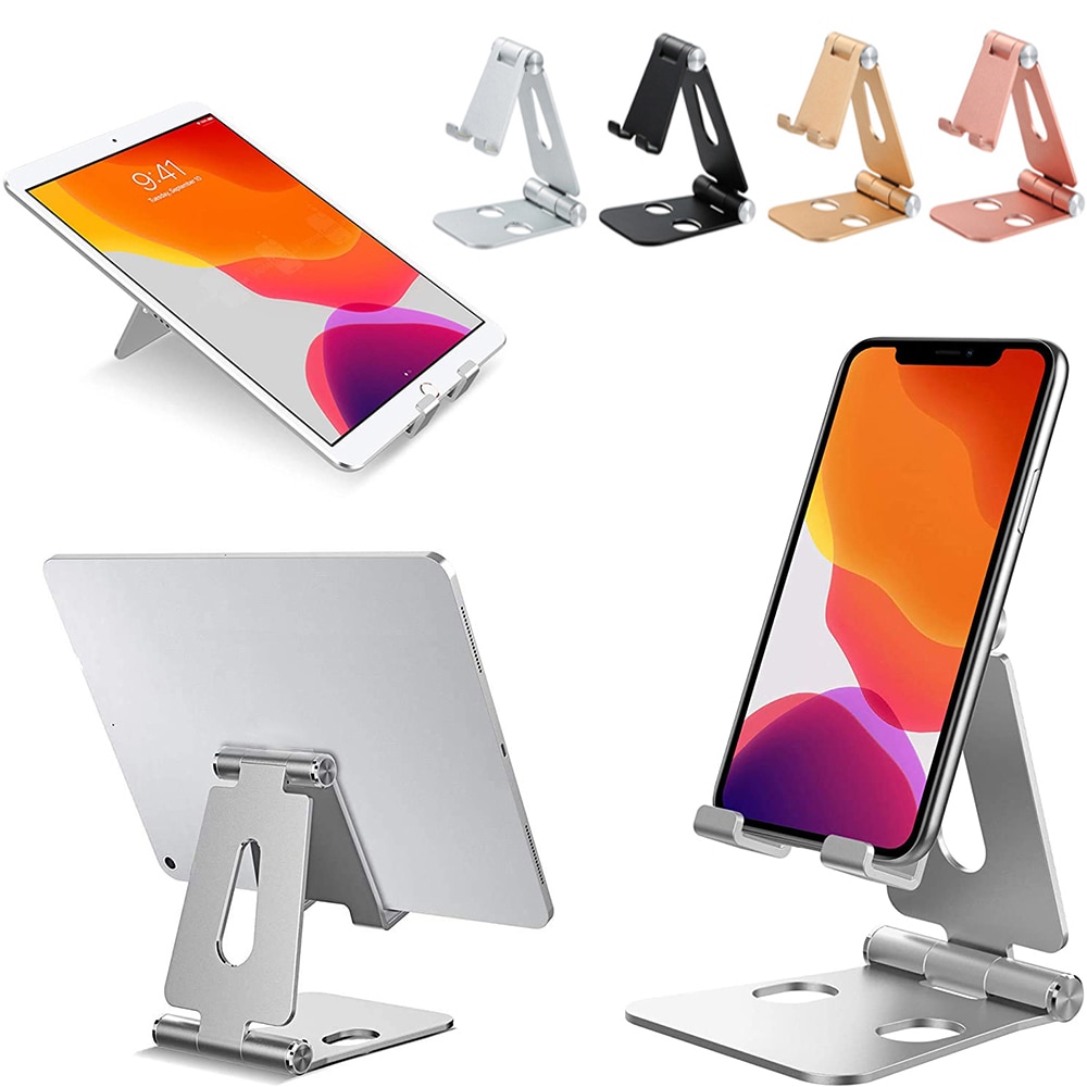 Universal Rabbit Ears Phone Holder Adjustable Aluminum Alloy Tablet Stand Telescopic Desktop Rack Mobile Phone Accessories