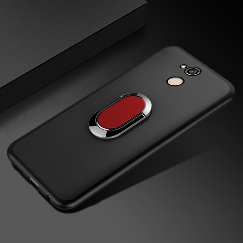 Hoesje Voor Sony Xperia Xa2 Hoesje H3113 H3123 H3133 H4113 H4133 Klassieke Vingerring Zachte Siliconen Coque Voor Sony Xperia Xa2 Funda: Rood