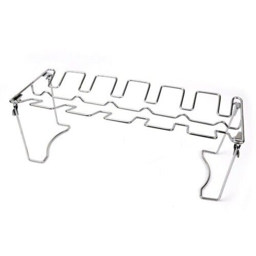 Faroot multi-purpose 14 fack kycklingbensvinge trumsticksställ ugn bbq grill rostfria hopfällbara grillställ: Grill