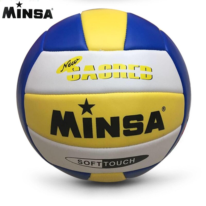 MINSA Retail MVB-001 Soft Touch Volleybal bal,, size5 Volleybal Gratis Met Net Bag + Naald: As the picture VB