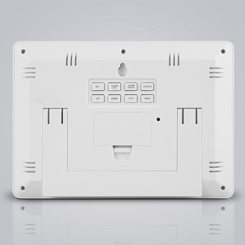 digital veggklokke lcd stort stort antall tid temperatur kalender alarmbord pult klokker moderne hjemmekontor dekor