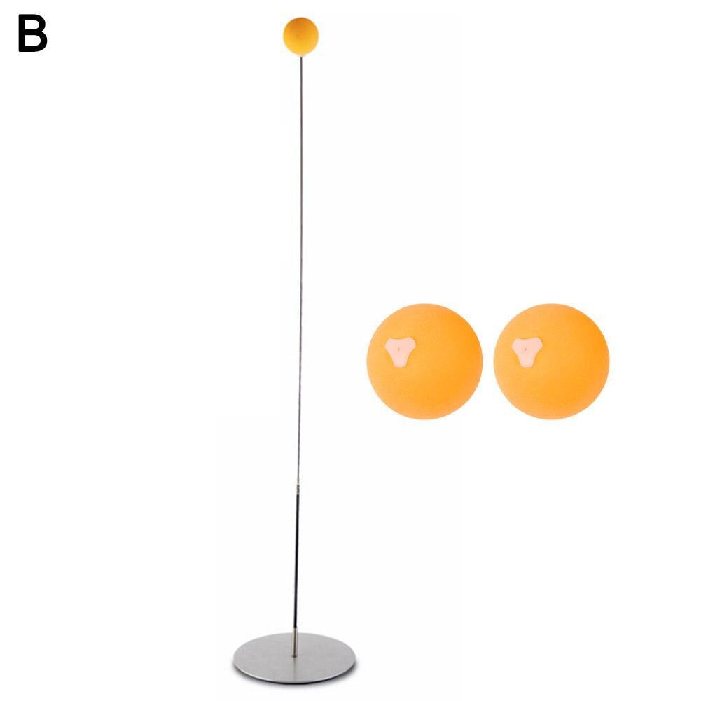 Wood Table Tennis Practice Trainer Racket Game Movement Practice Elasticity Shaft Kid Machine Pong Training Soft Adult W1X3: B