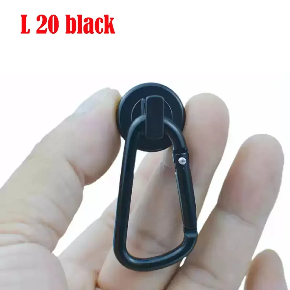 Magnetic Hooks Strong magnets Heavy Duty Neodymium Magnet Hooks With Swivel Carabiner Hook For Refrigerator Magnetic Materials: Brown