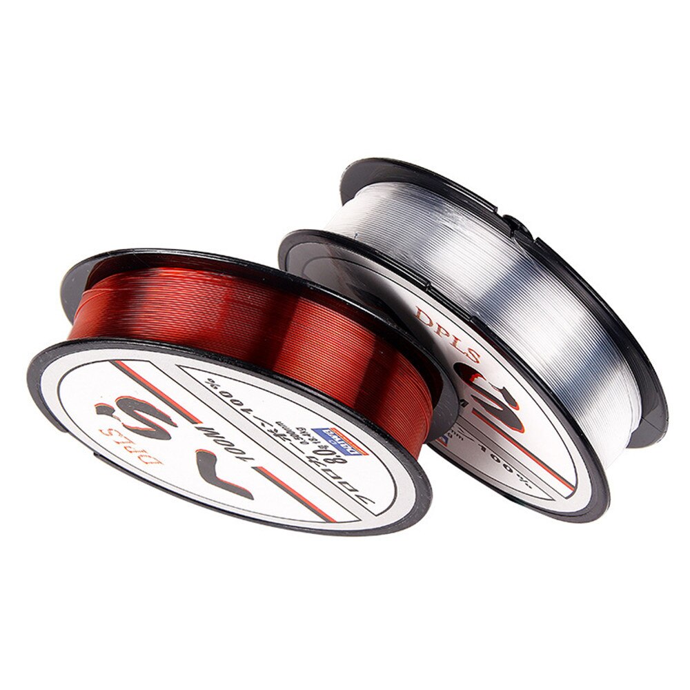 100m Mainline Monofilament Nylon Fishing Line Bass Carp Fishing Accessories Japan Material Fishing Line: Red / 0.4