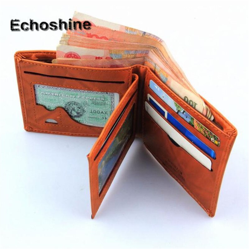 Mode En Goede Mannen Lederen Kassabon Houder Organizer Bifold Purse Id-Credit Kaarthouder A8