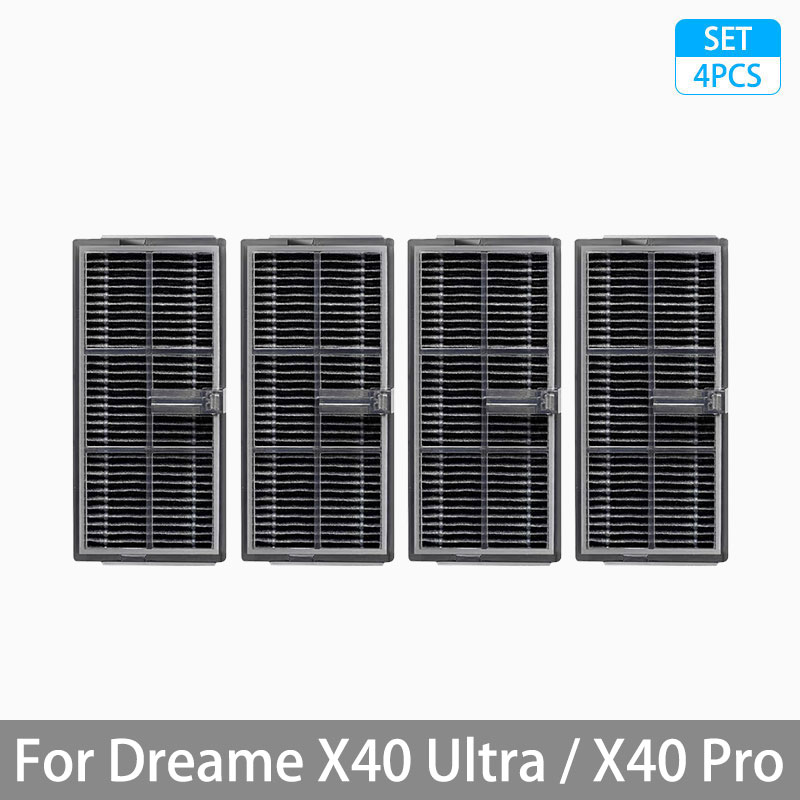 For Dreame X40 Ultra / X40 Pro Accessories Rubber Main Side Brush Mop Cloth Dust Bag HEPA Filter Robot vacuum Replacement Parts: Orange