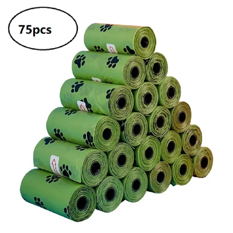 Bionedbrydelige hundelortposer affaldsposer nedbrydelige katteaffaldsposer miljøvenlige hundegrønne epi uparfumerede tykkere kæledyrsartikler