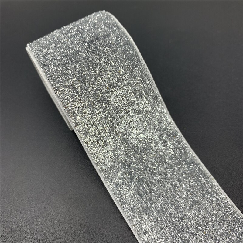 3 yards/parti 38mm glimmer fløjl bånd håndlavet bryllup fest dekoration bånd til indpakning gør-det-selv-hår systof