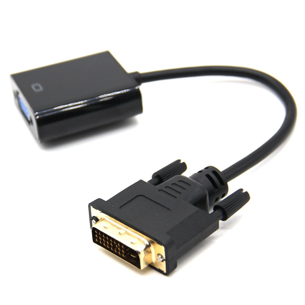 DVI naar VGA Adapter Kabel 1080 P DVI-D naar VGA Kabel 24 + 1 25 Pin DVI Male naar 15 pin VGA Female Video Converter voor PC Display