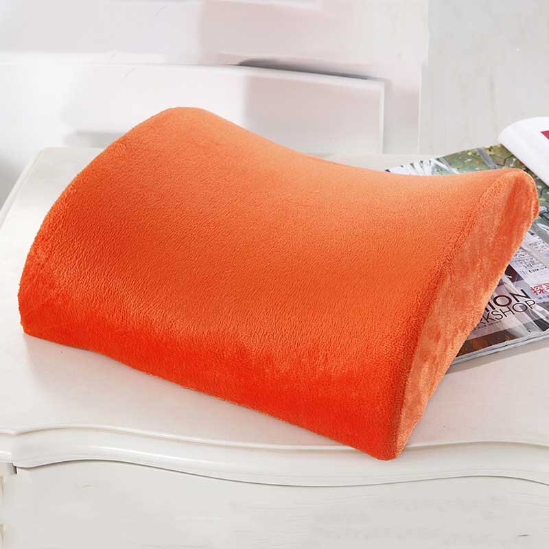 High-Resilience Memory Foam Cushion Newest Lumbar Back Support Cushion Relief Pillow for Office Home Car Travel Booster Seat