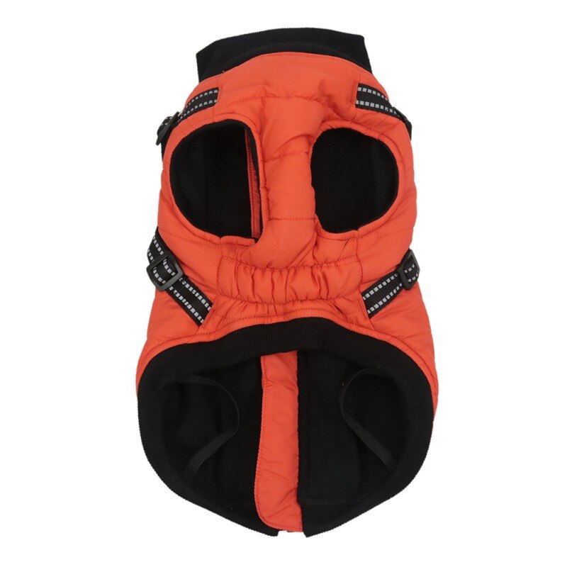 Autumn Winter Pet Cotton Vest Chest and Back Thickened Dog Coat High Collar Protection Pet Neck: O / XL