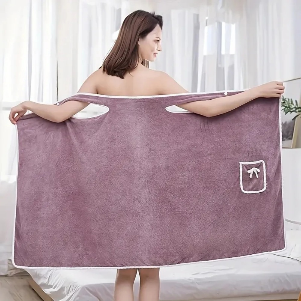 Toallas de baño para mujer, toalla suave y absorbente, vestido, ropa de baño de secado rápido, albornoces de Spa para playa, ropa de lavado, toalla de secado rápido