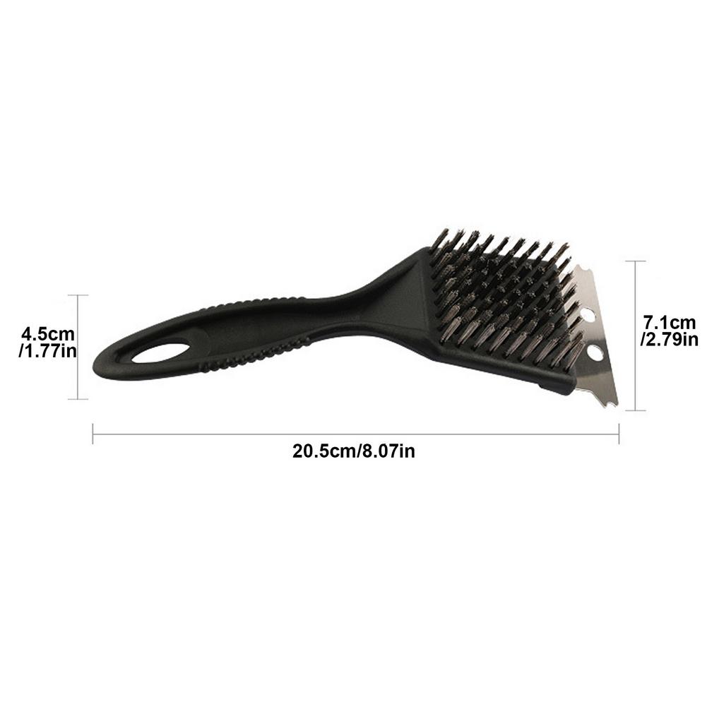 Multi-Function BBQ Barbecue Grill Cleaning Brush Oven Scraper Steel Wire Cleaner Tool Outdoor Barbecue Tools Kitchen Tools