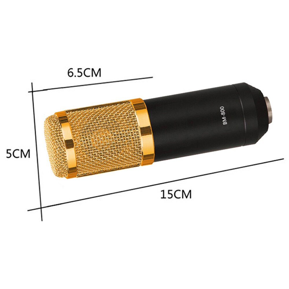 Kit de micrófono condensador para ordenador, micrófono con brazo, tarjeta de sonido, filtro Pop, rompevientos para juegos, Podcasting, grabación de música en vivo