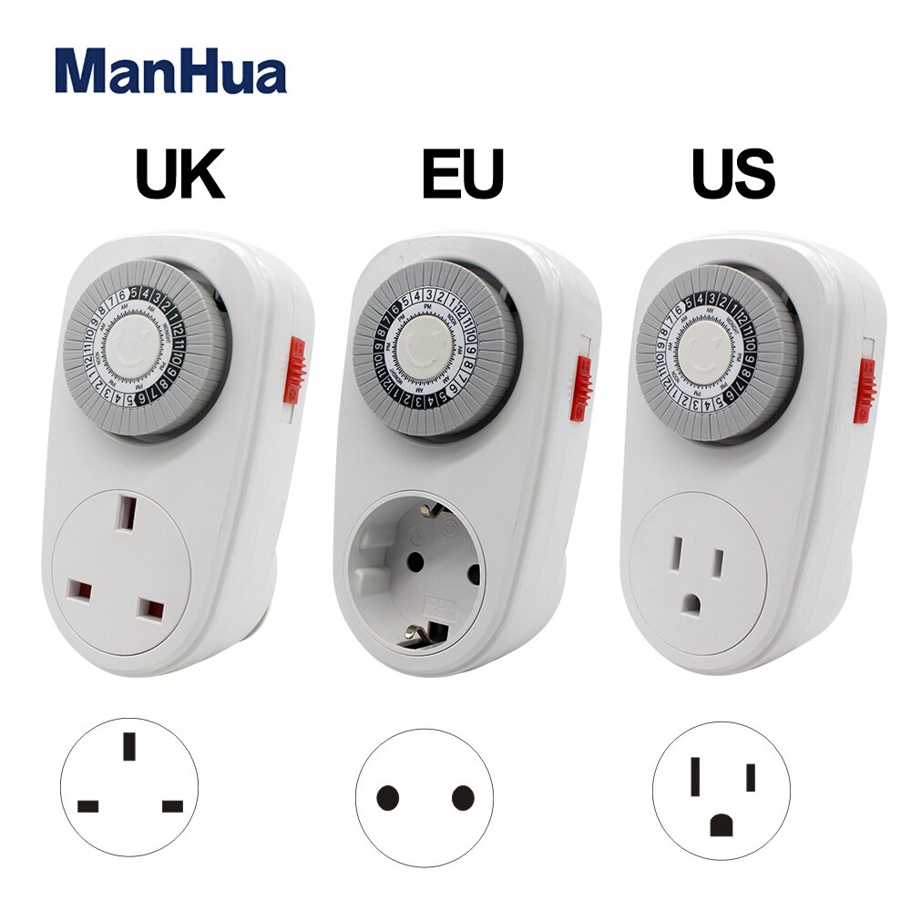 Manhua germany plug -in 230 vac 16a gmt 02a mekanisk energibesparende køkken-timer-switch til hjemmebrug