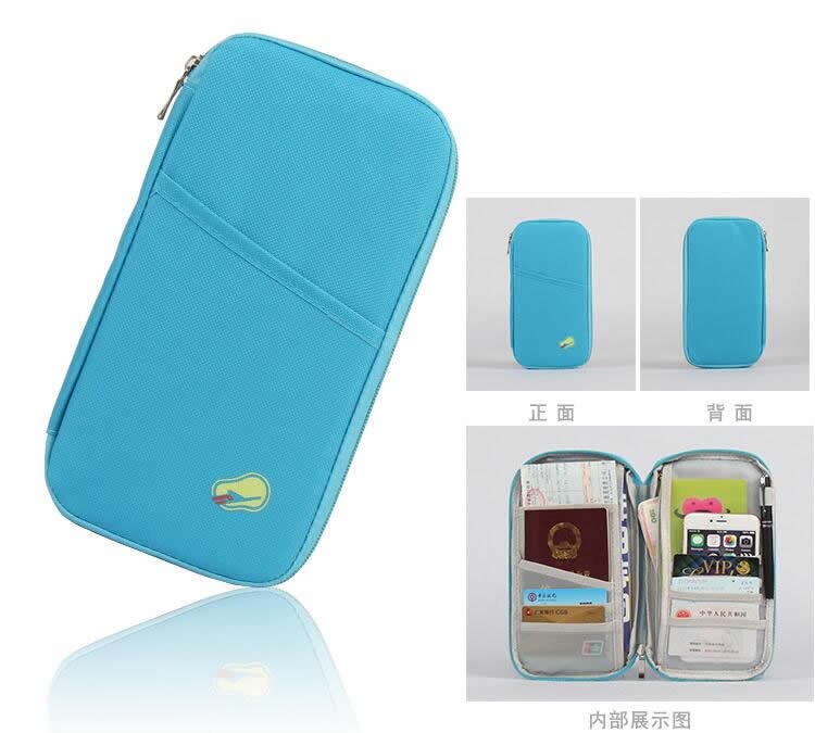 Travel Accessories Function Passport Cover Wallets Bag Polyester ID Addres Holder Women Men Portable Baggage Boarding Card Case: 2