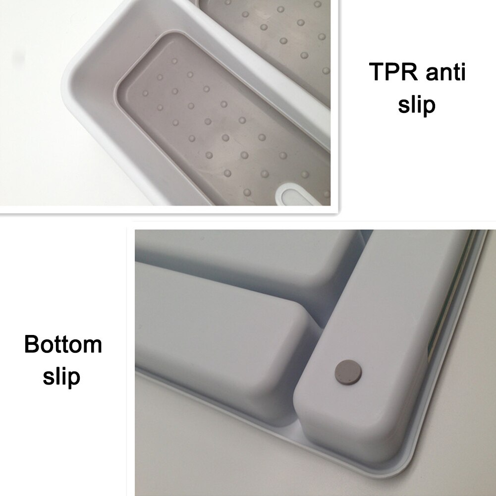 Keuken Lade Organizer Tray Lepel Bestek Doos Draagbare Opslag Houder Rack Keuken Benodigdheden FP8