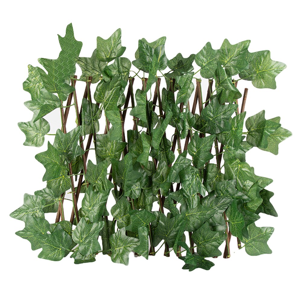 Bucolic Privacy Screen Panel Retractable Fence Garden UV Protection Artificial Plant Balcony Expanding Trellis Greenery Walls: 2 L