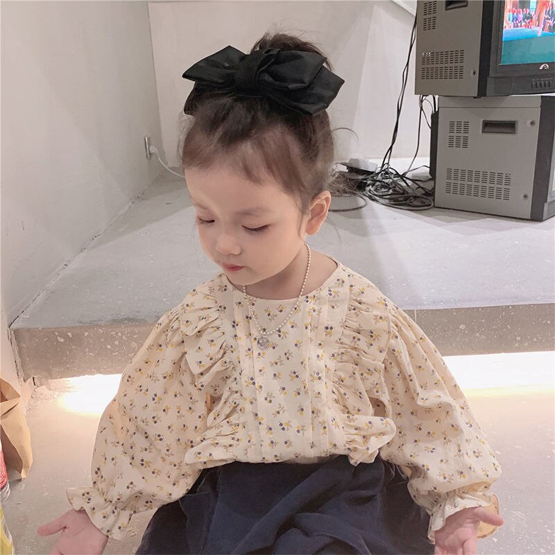 Sewing Pattern Small Fragrant Puff Sleeve Shirt Children Spring Girls Kids Make Clothes Drawings Template DIY Kraft Brown Paper