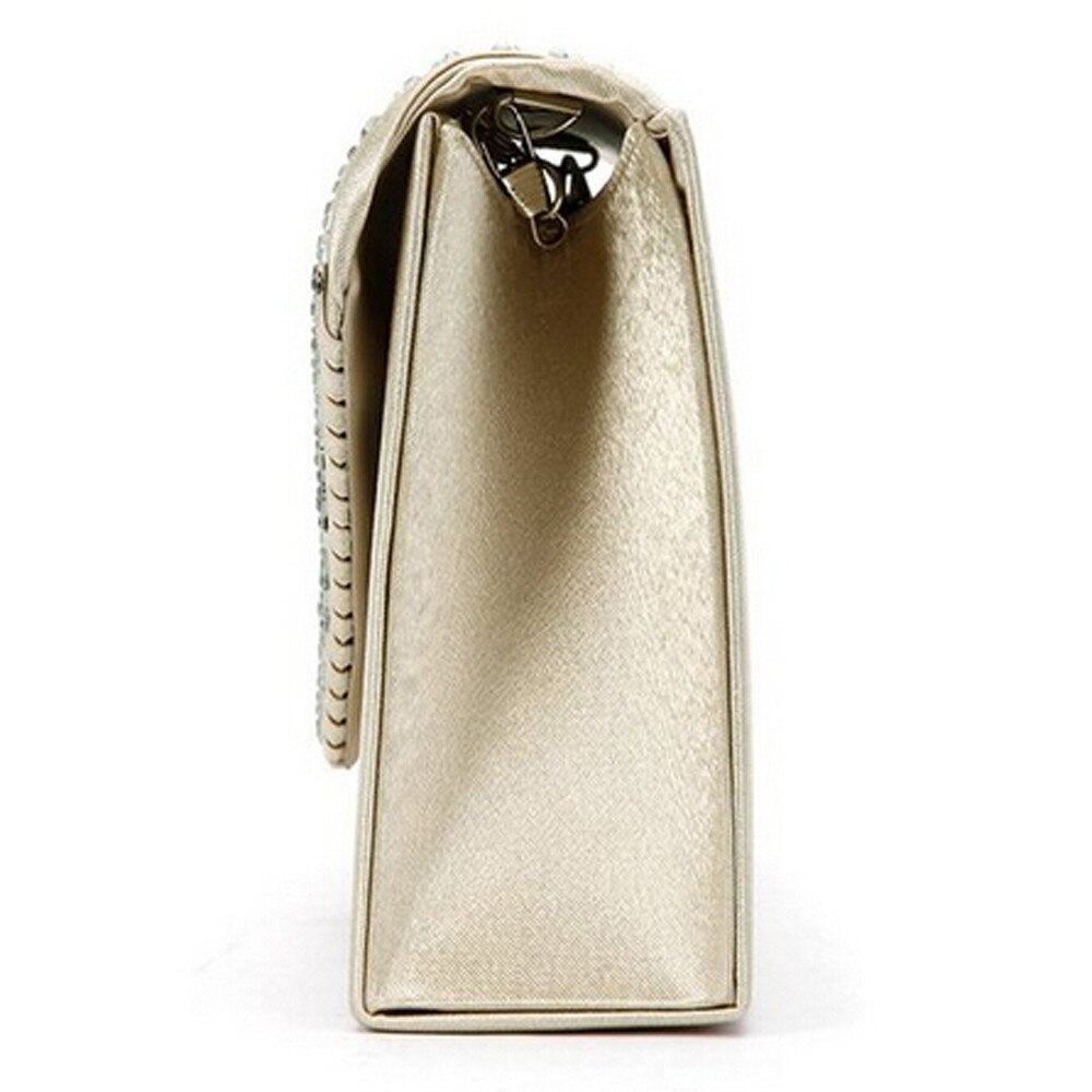 Dames Grote Avond Satijnen Bruids Diamante Dames Clutch Bag Party Prom Envelop Schouder Crossbody Tassen Diner Schoudertas