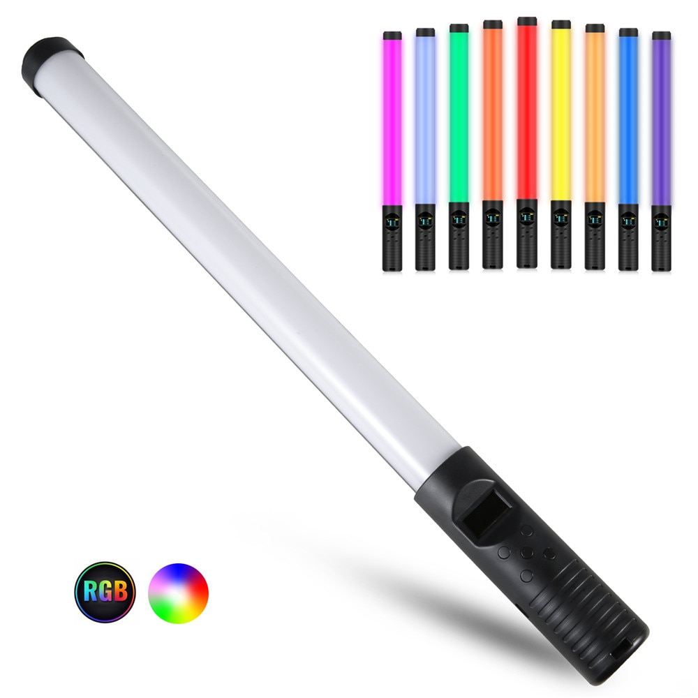 Handheld Rgb Licht Wand Video Verlichting Met Statief Stand Oplaadbare Fotografie Verlichting Stick Voor Tiktok Bruiloft Led Licht Invullen