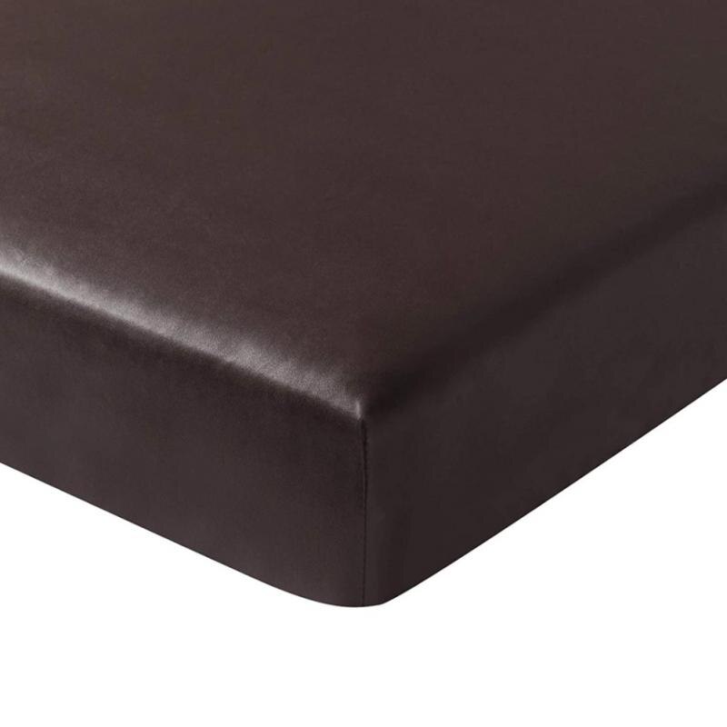 Støvtett med elastisk bunn tilbehør sofa sete putetrekk møbelbeskytter høy stretch pu lær vanntett myk: Mørk kaffe / 2