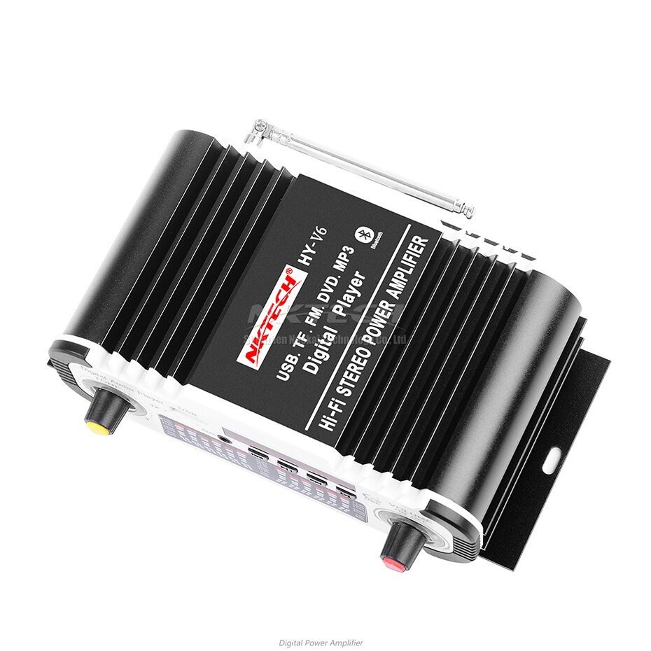 NKTECH HY-V6 Auto Digital Audio- Spieler Bluetooth Energie Verstärker 2CH x 20W Hallo-fi Stereo Hause Ampere mit FM TF DVD MP3 USB AUX Eingang
