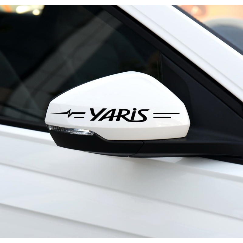 Autocollants de rétroviseur et poignée de porte | Autocollants de décoration de voiture pour Toyota yaris Yaris L