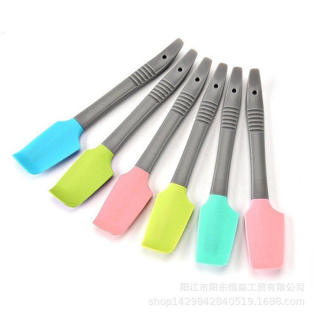 Baking tools small silicone scraper high temperature cake scraper milk oil spatula mini cake scraper Silicone Rubber