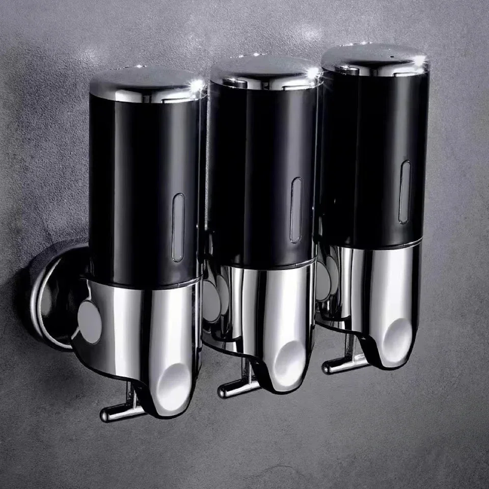 Dispenser di sapone Dispenser di shampoo Hotel Bagno WC Shampoo a parete Gel doccia Press Box Pompa per sapone Barile Liquido a mano: Luce Verde