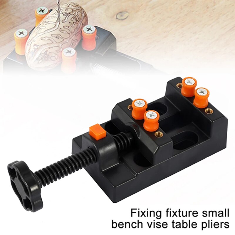 Mini Bench Vice Muliti-Funcational Table Vice Carving Bench Clamp Drill Press Flat Vice Portable BDF99