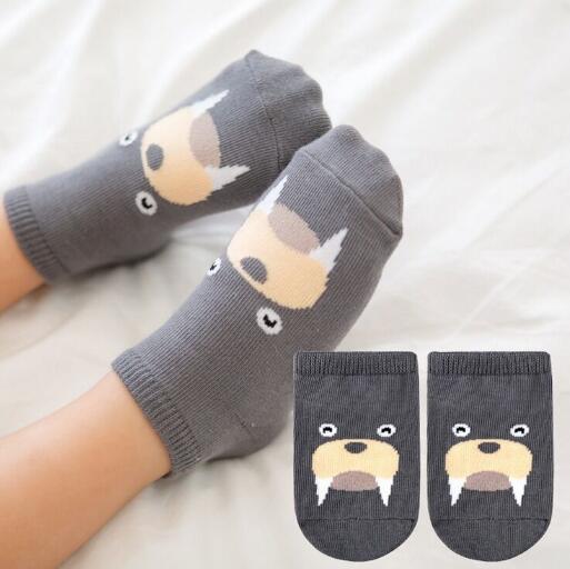 Leuke Lente Herfst Baby Sokken Pasgeboren Katoenen Baby Jongens Meisjes Leuke Peuter Asymmetrie Anti-Slip Sokken Voor Baby &#39;S Winter: gray / 24-48Month