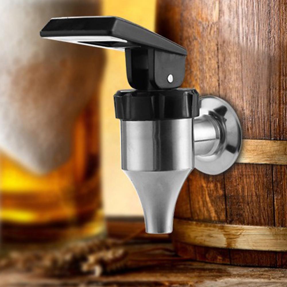 Stainless Steel Beverage Dispenser Faucet High Temperature Resistance Easy to Use Durable Water Wine Barrel Dispenser Faucet