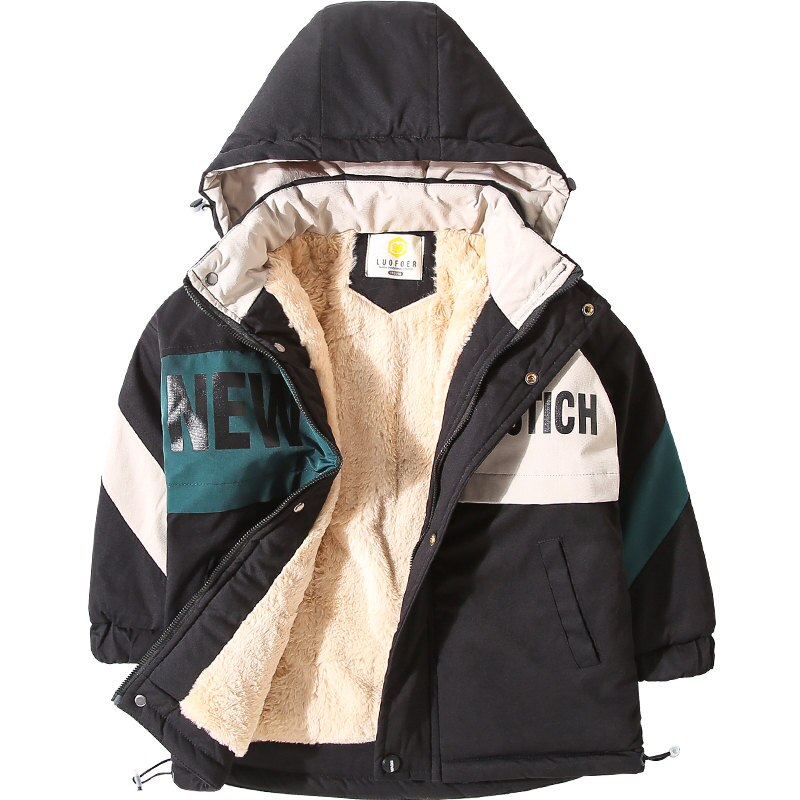 Herfst Winter Kids Jas Voor Grote Jongens Kinderen Kleding Mode Hooded Warm Bovenkleding Windjack 5 6 8 10 12 13 Jaar Oud