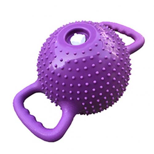 Bouilloire Portable à Double poignée réglable en PVC, outil de Massage corporel, haltère, entraînement des muscles des bras, Fitness, Yoga: Violet