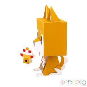 Shiba Inu 3D papier modèle bricolage à la main parent-enfant bricolage à la main origami activité de devoirs