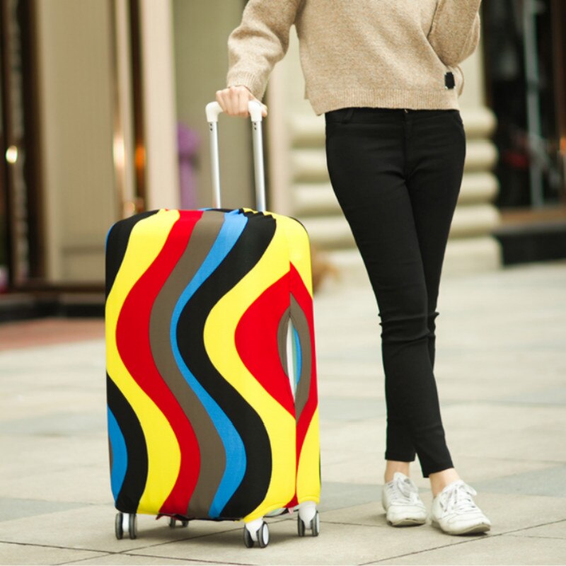 Reizen Bagage Koffer Beschermhoes Trolley Case Accessoires Dikke Elastische Stofomslag Bagage Cover