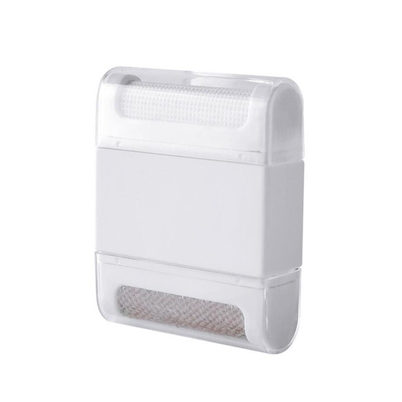 Mini Lint Remover Hair Ball Trimmer Fuzz Pellet Cut Machine Portable Epilator Sweater Clothes Shaver Laundry Cleaning Tools: Double-headed white