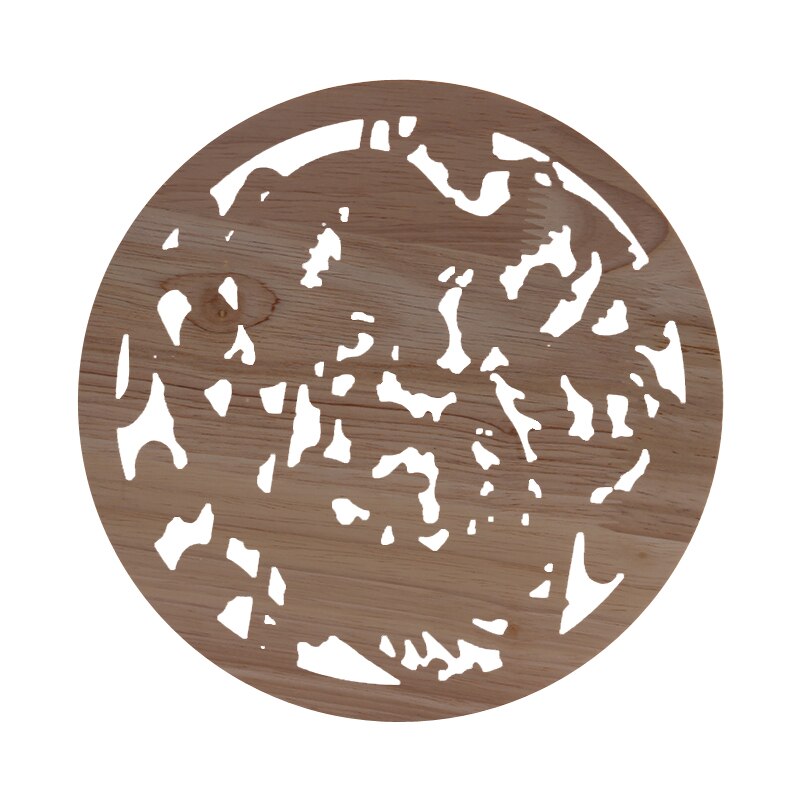 Decoración europea con de dragón y Fénix, calcomanía tallada de madera sólida con de flor redonda, para muebles, venta directa