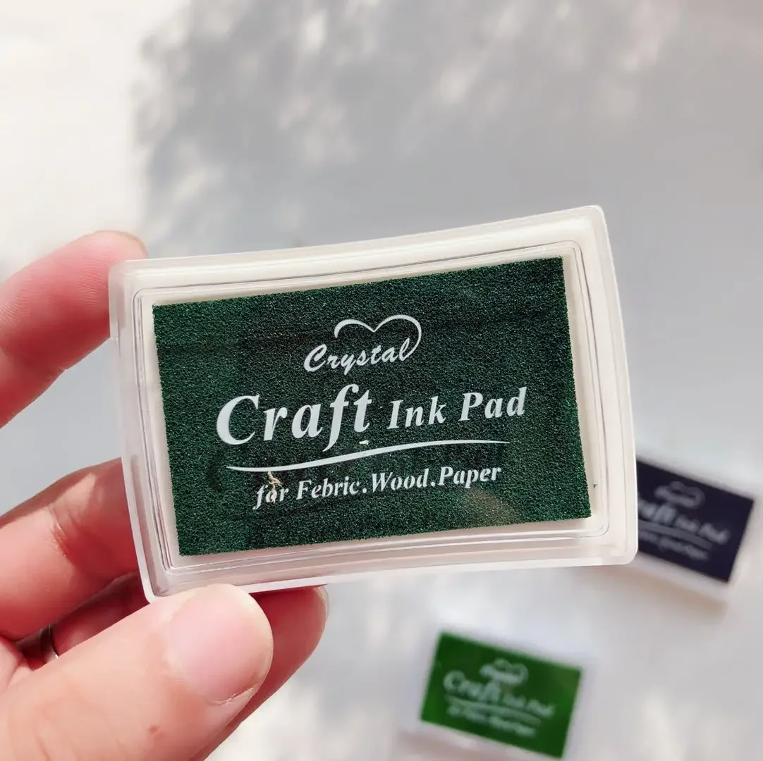 Ink Pad Ink Stamp Pad for DIY Craft Rubber Self Inking Roller Stamps Stationery Album for Scrapbooking Paper Decoration