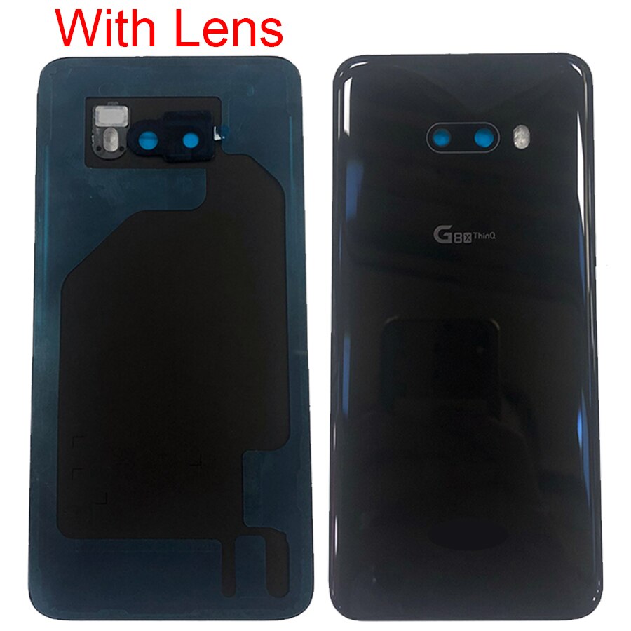 For lg g8x thinq Battery Cover Case Rear panel Replacement 6.4&quot; For lg g8x thinq back glass LMG850EMW battery cover With Lens