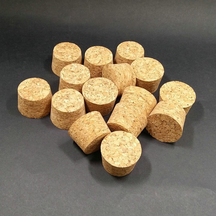 50pcs/lot Wooden Cork stopper for test tube/packing bottle plugs, Diameter from 18mm to 54mm, Height 17/20/25mm