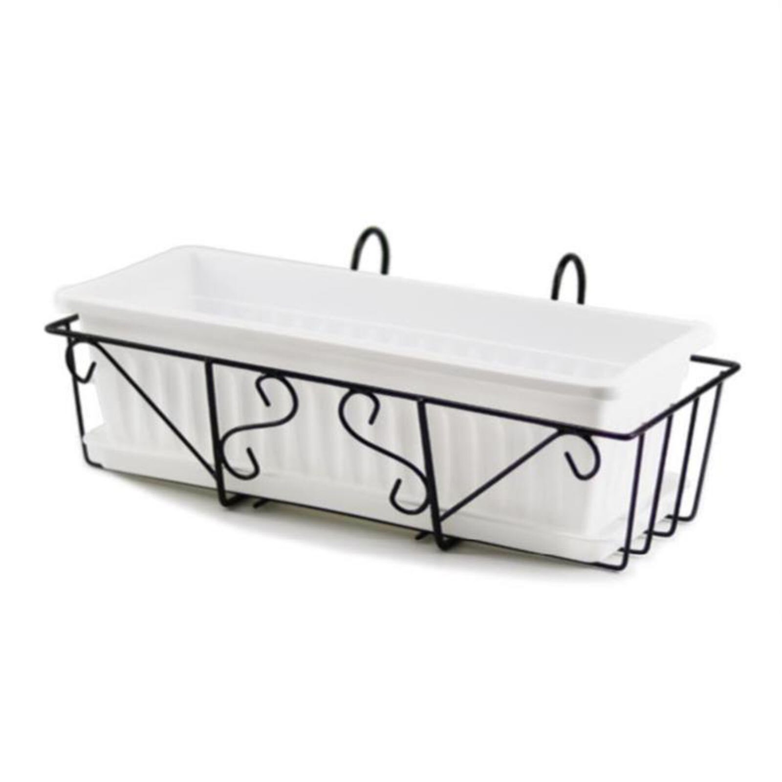 Simple Wall Hanging Flower Pot Watering Plant Pot Stackable Rectangular Garden Planter Vertical Succulents Plant Bonsai Pot